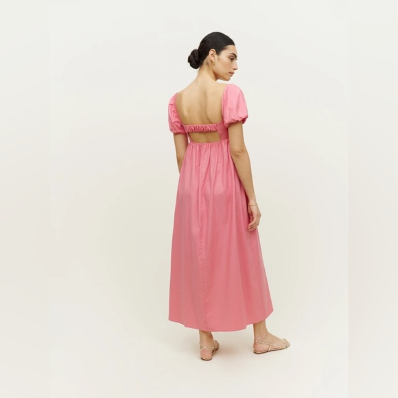 Reformation Auriela Dress in Ladies Room Pink - Picture 7 of 8